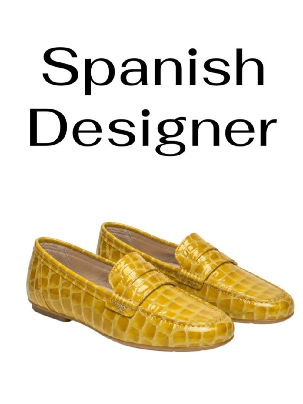 24HRS DESIGNER Croc Embossed Leather slip on Penny Loafer shoe comfy US 8/ 39